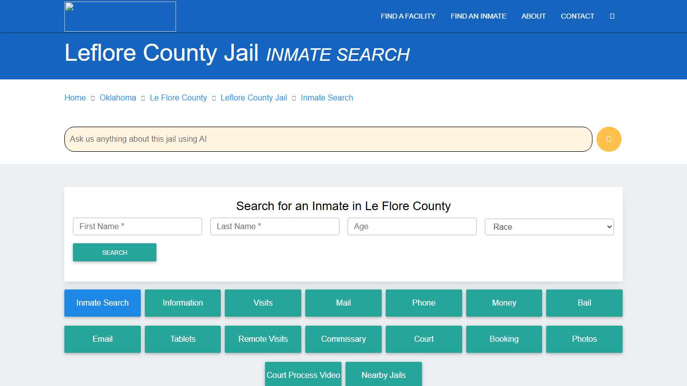Le Flore County Inmate Search & Roster Find Inmates OK